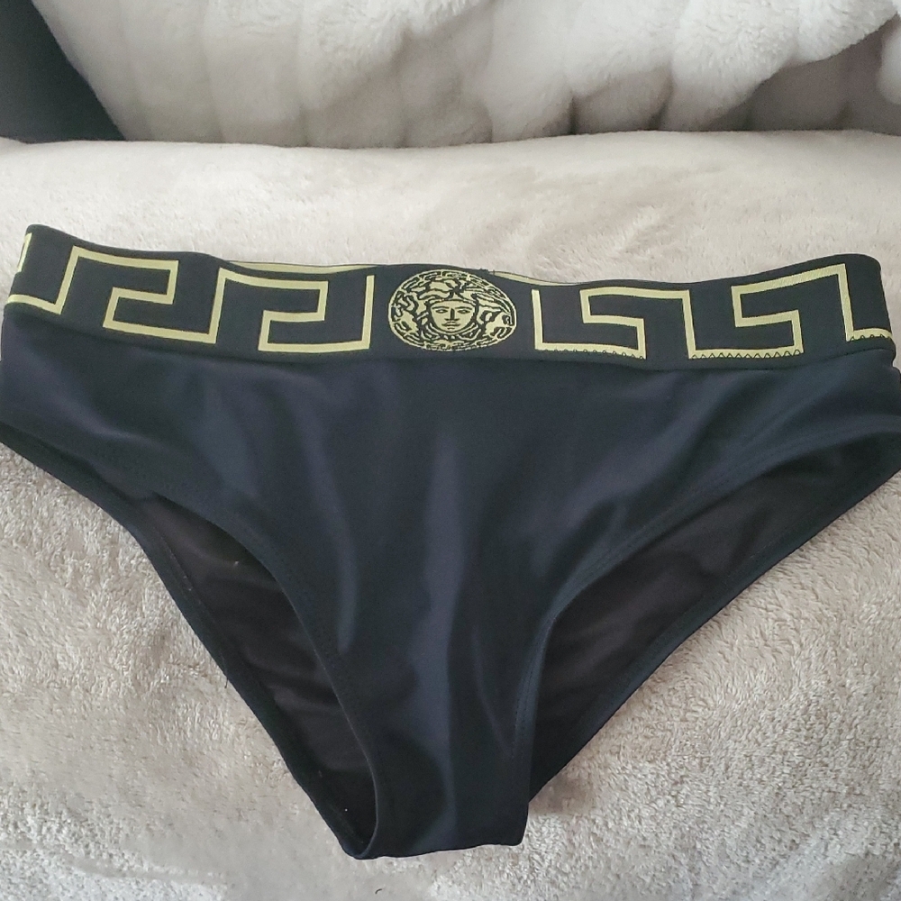 Versace Women's Black Swim Bottom